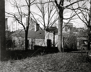 Burgwin-Wright House slave quarters 1938 photograph of Burgwin-Wright House slave quarters